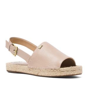 Michael kors sandals espadrilles leather rose pink